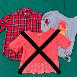2 Girls Size 8 Old Navy Shirts